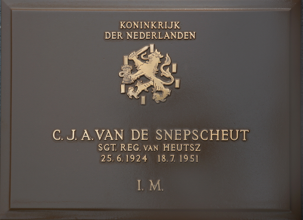 VAN DE SNEPSCHEUT C J A